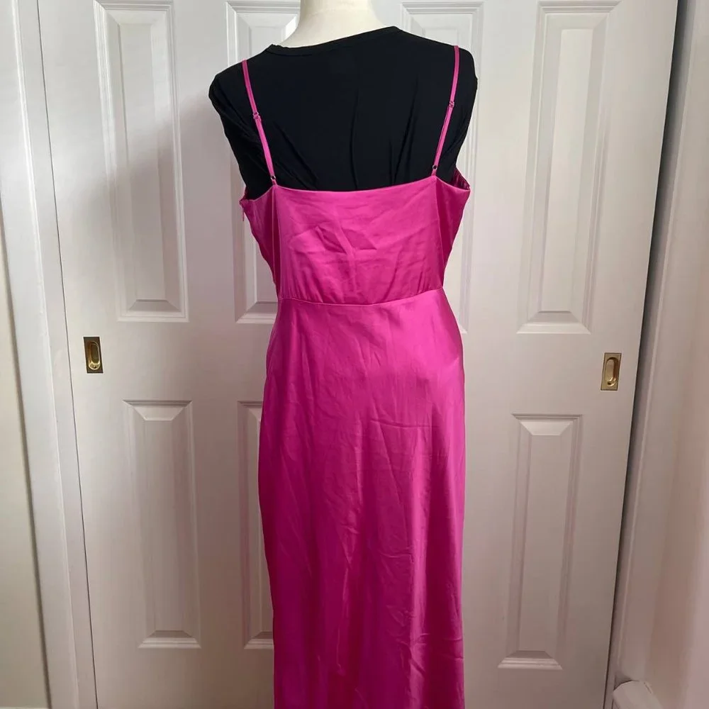 Adelyn Rae Faith Front Slit Slip Dress - Picture 4 of 6